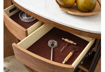boston spiced caramel sideboard server   