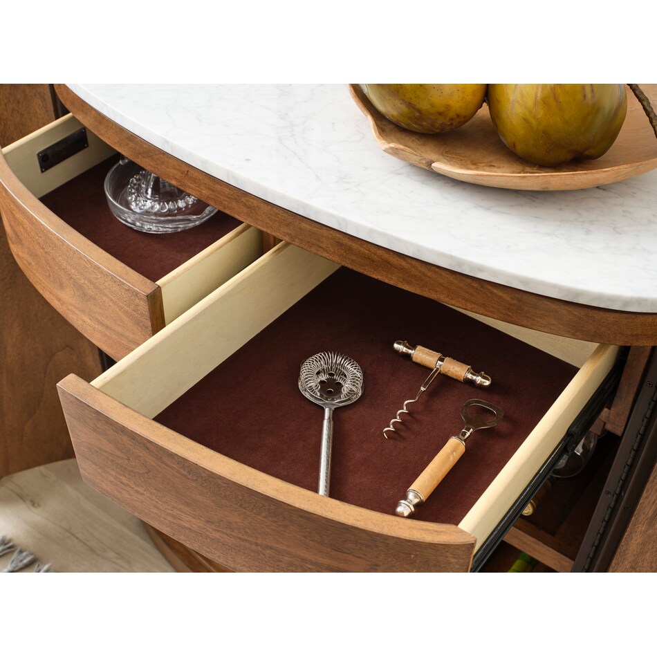 boston spiced caramel sideboard server   