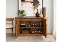 boston spiced caramel sideboard server   