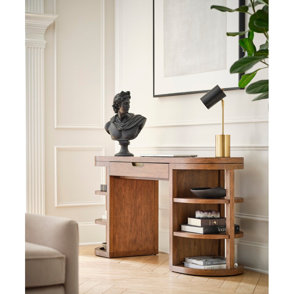 boston spiced caramel sofa table   