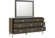 boulevard  warm brown mirror   