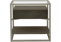 boulevard  warm brown nightstand   