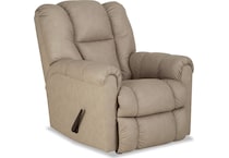 bowen stone leather rocker recliner   