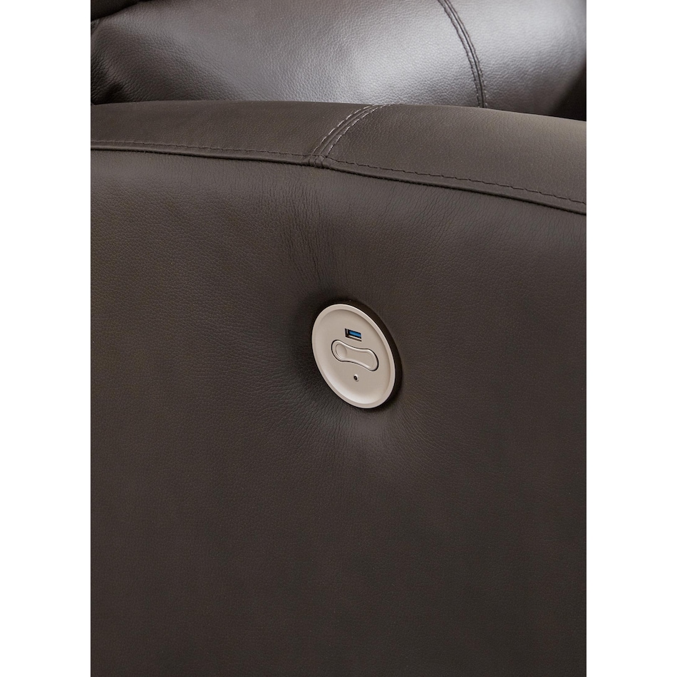 boxmere power leather recliner   