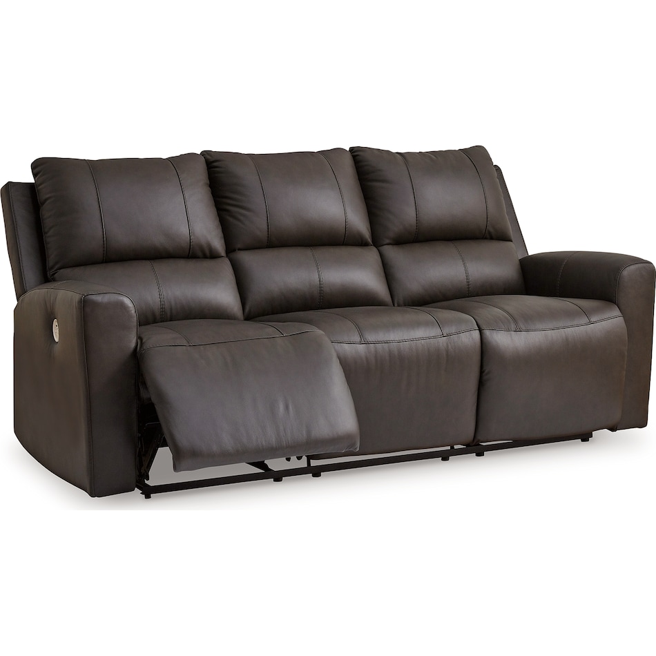 boxmere power leather reclining sofa   