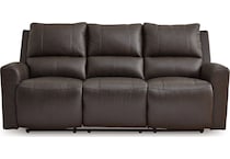 boxmere power leather reclining sofa   