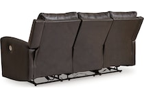 boxmere power leather reclining sofa   