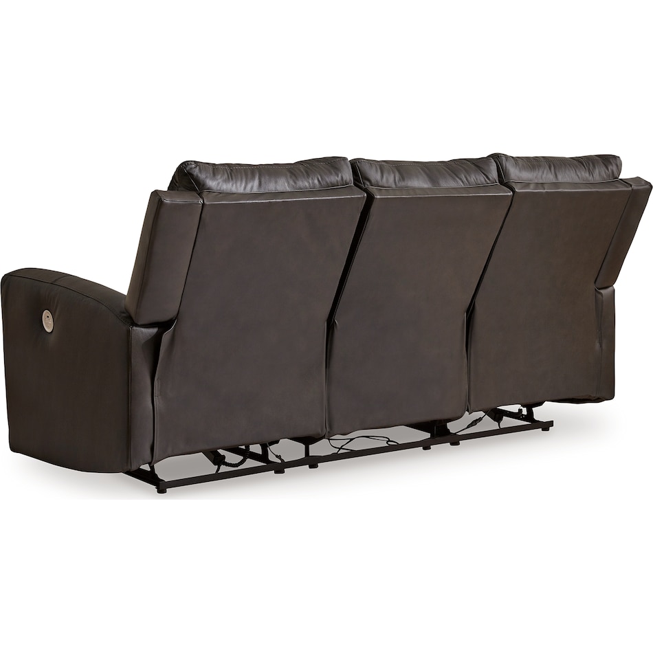 boxmere power leather reclining sofa   