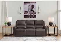 boxmere power leather reclining sofa   