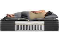 br black kx plush hybrid mattress king   