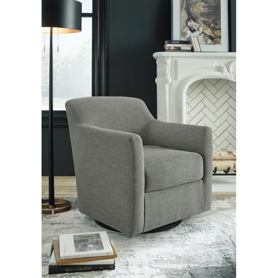 bradney smoke accent chair   
