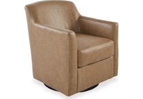 bradney tumbleweed leather accent chair   