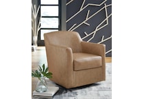 bradney tumbleweed leather accent chair   