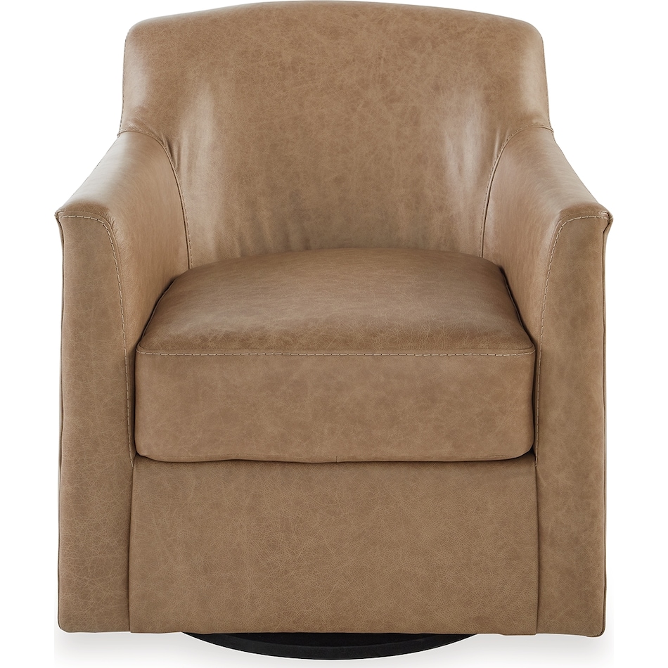 bradney tumbleweed leather accent chair   