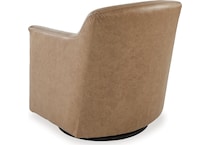 bradney tumbleweed leather accent chair   