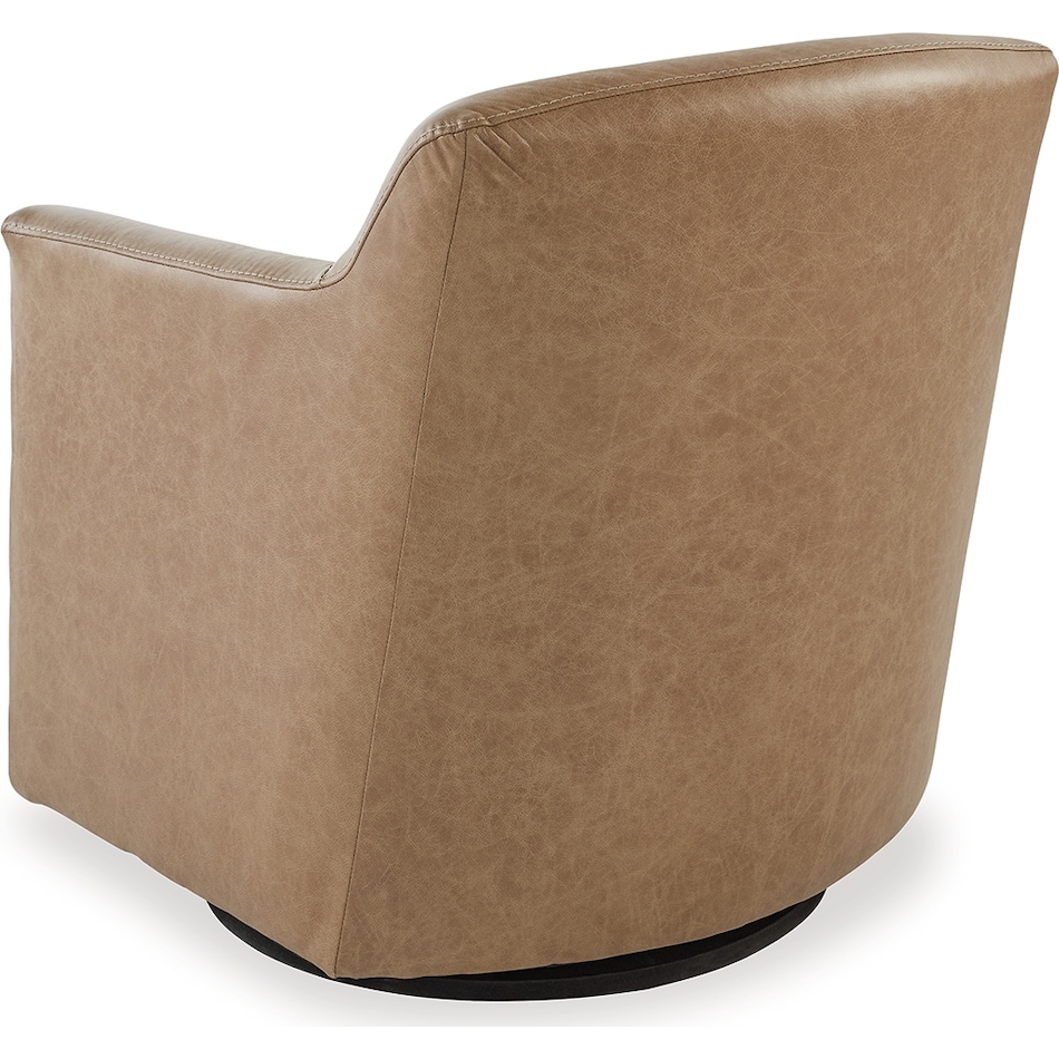 bradney tumbleweed leather accent chair   