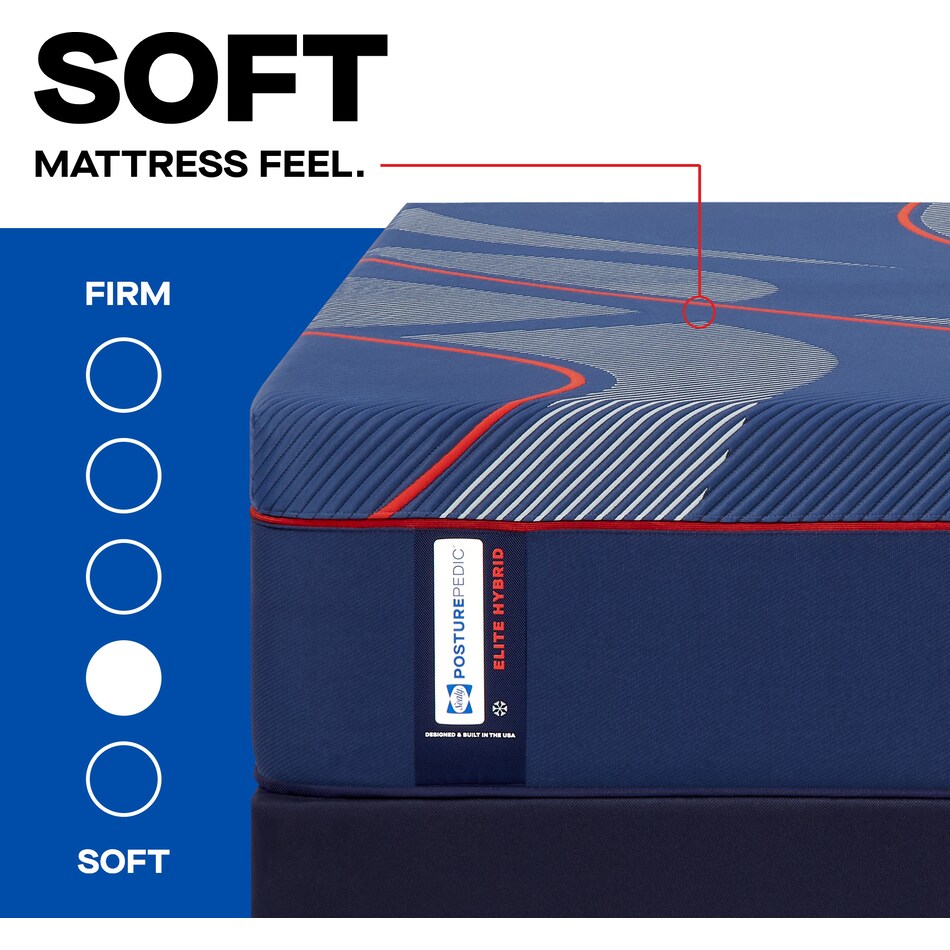 brenham ii hybrid soft mattress cal king   