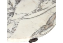 brently veined white marble iron antique rust end table   