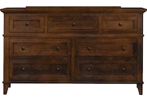brentwood walnut dresser   