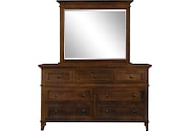 brentwood walnut dresser   