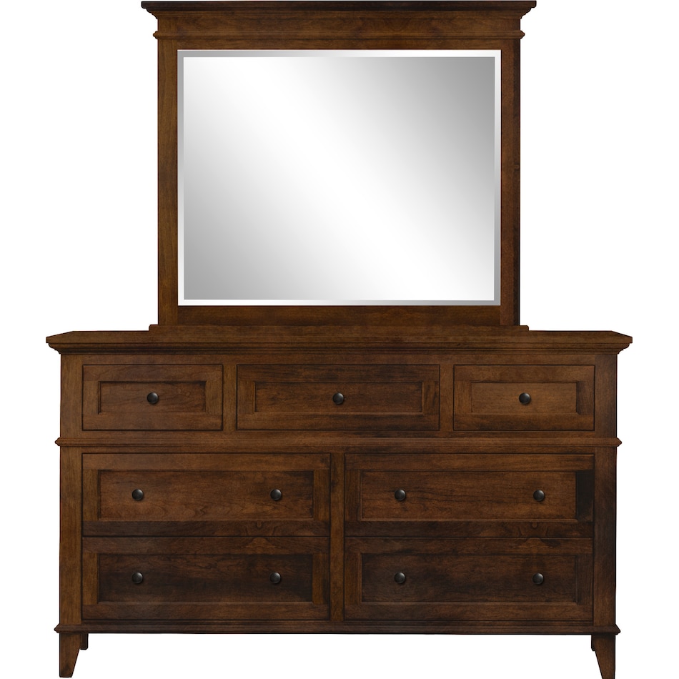 brentwood walnut dresser   