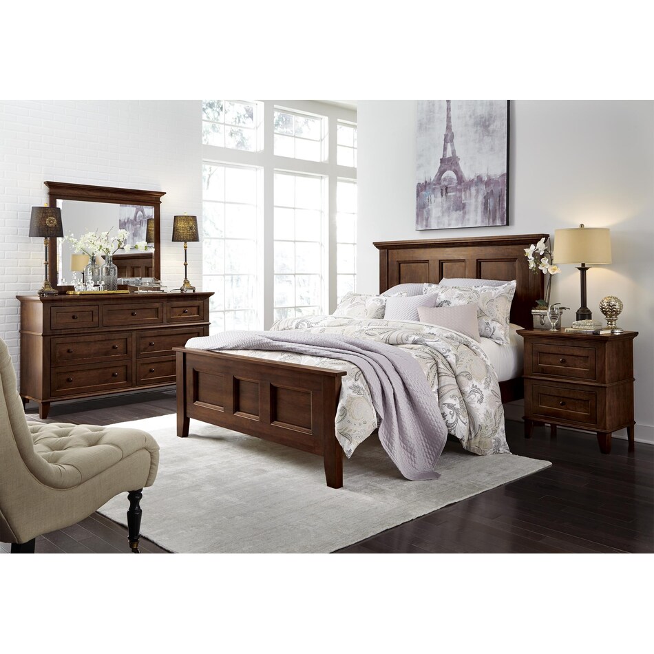 brentwood walnut mirror   