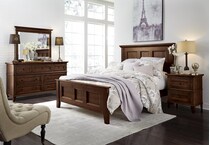 brentwood walnut nightstand   