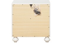 brit white nightstand   