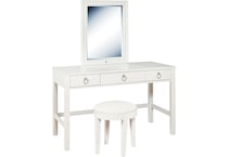 brit white vanity mirror   