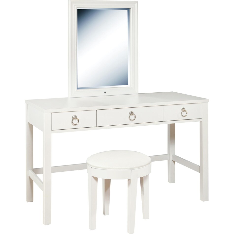 brit white vanity mirror   
