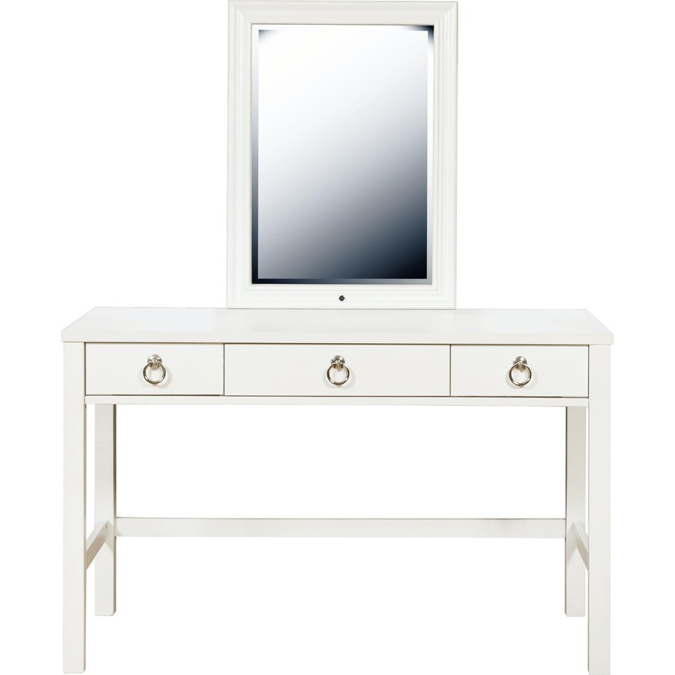brit white vanity mirror   