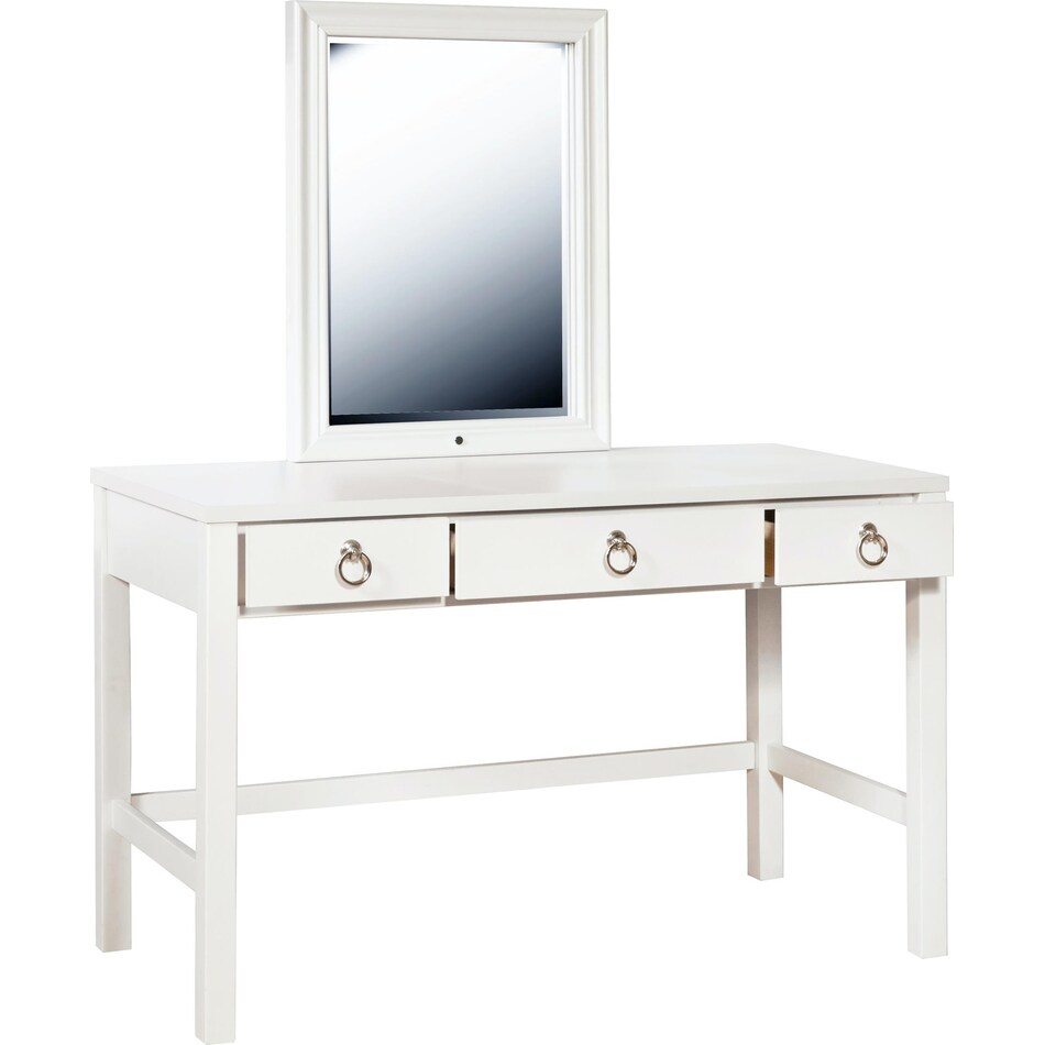 brit white vanity mirror   