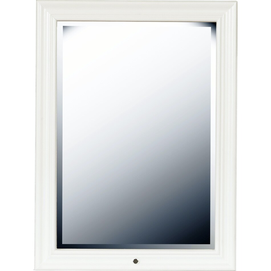 brit white vanity mirror   