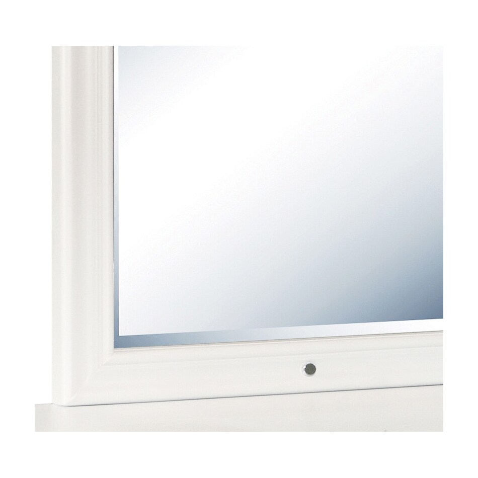 brit white vanity mirror   