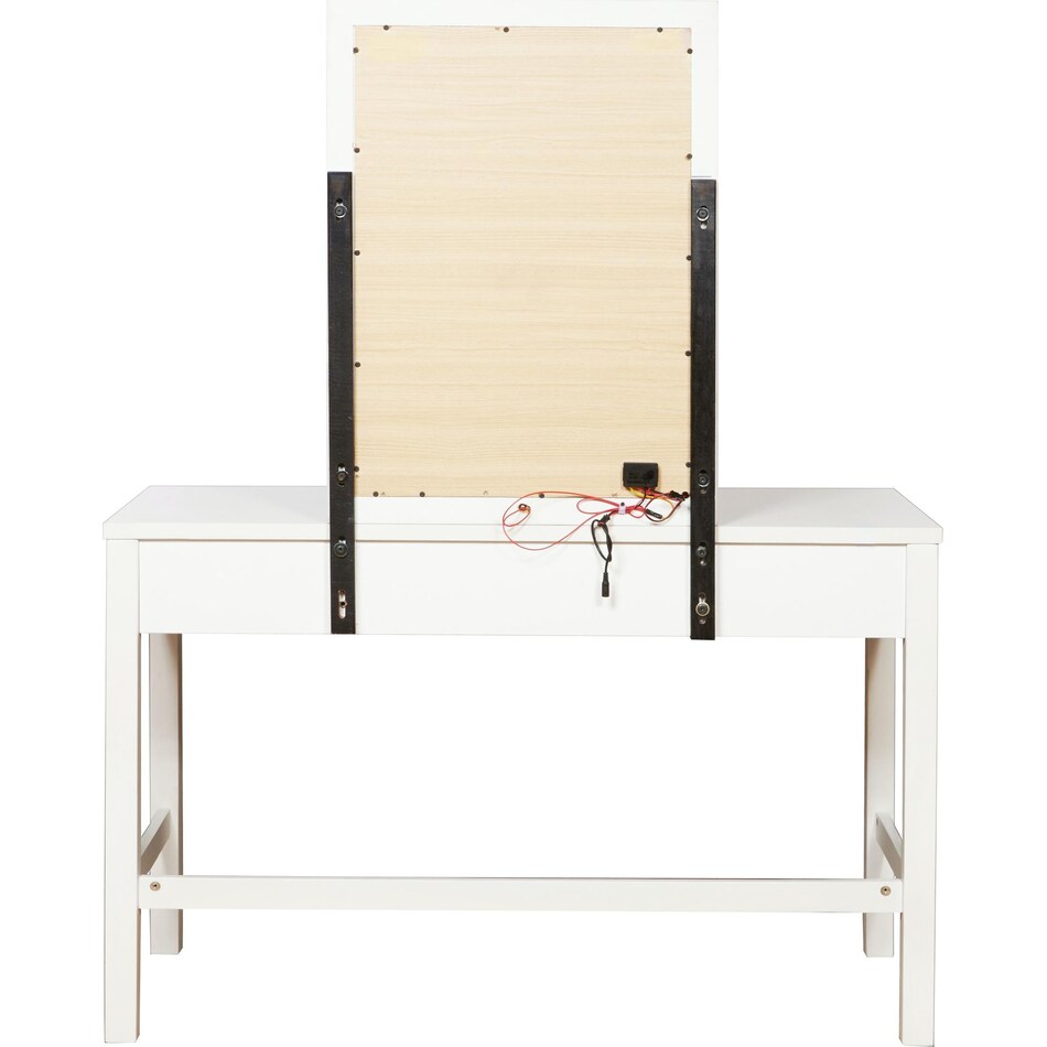brit white vanity mirror   