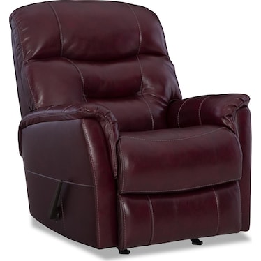 BROCK LEATHER ROCKER RECLINER