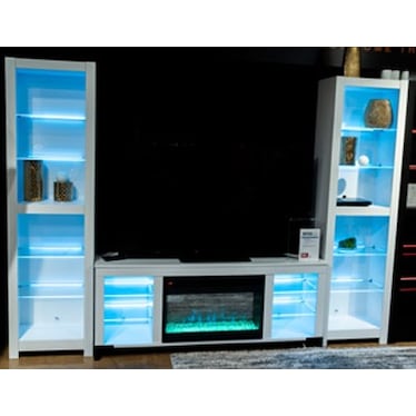 BROLLEVI 60" TV STAND WITH ELECTRIC FIREPLACE