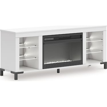 BROLLEVI 60" TV STAND WITH ELECTRIC FIREPLACE