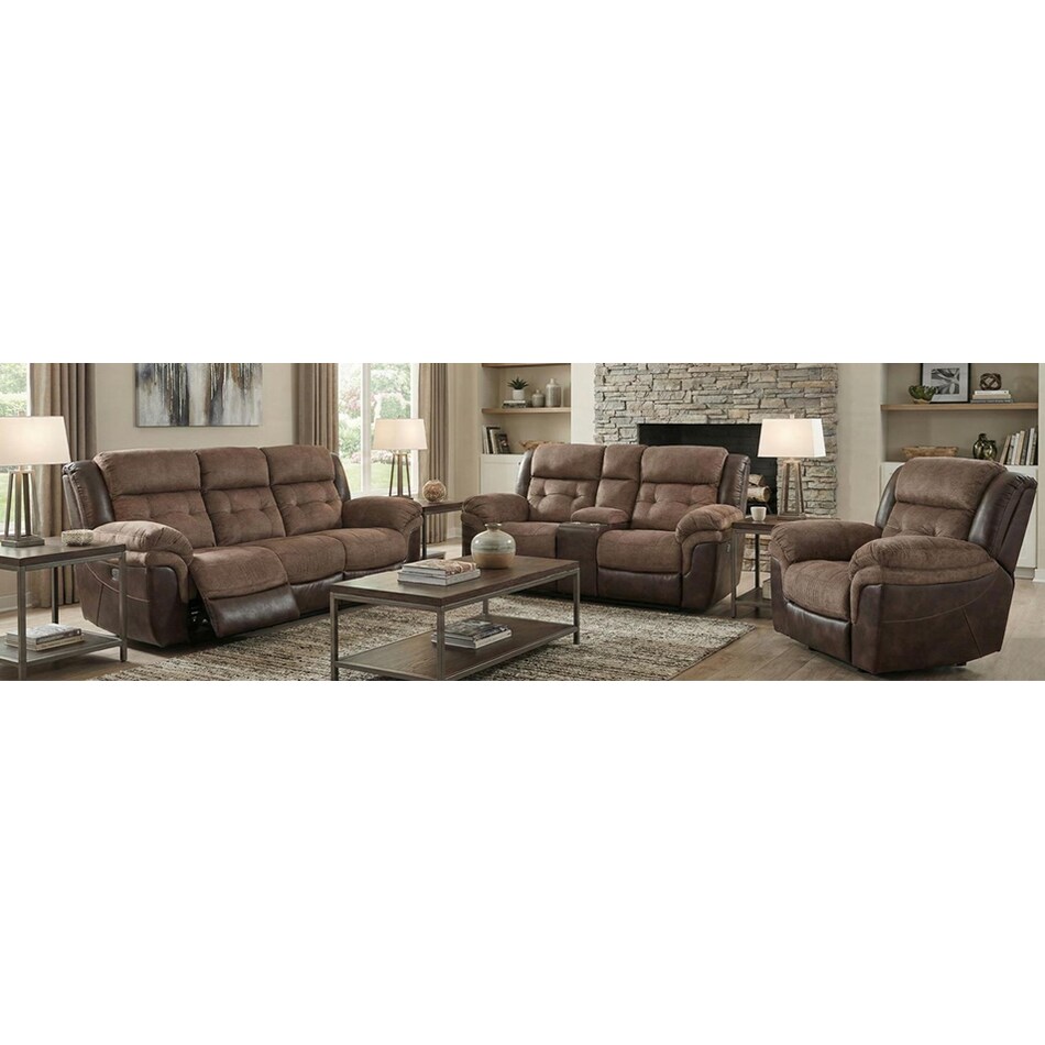 bronson brown reclining sofa   