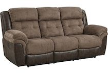 bronson java power reclining sofa   