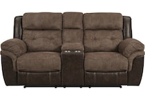bronson java reclining loveseat   