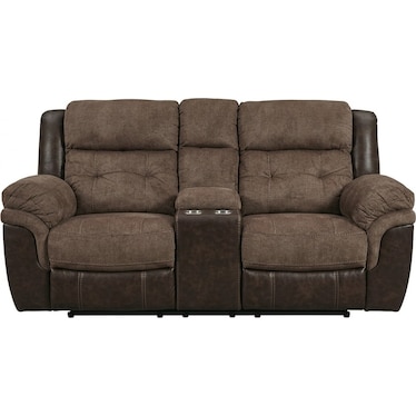 BRONSON RECLINING CONSOLE LOVESEAT