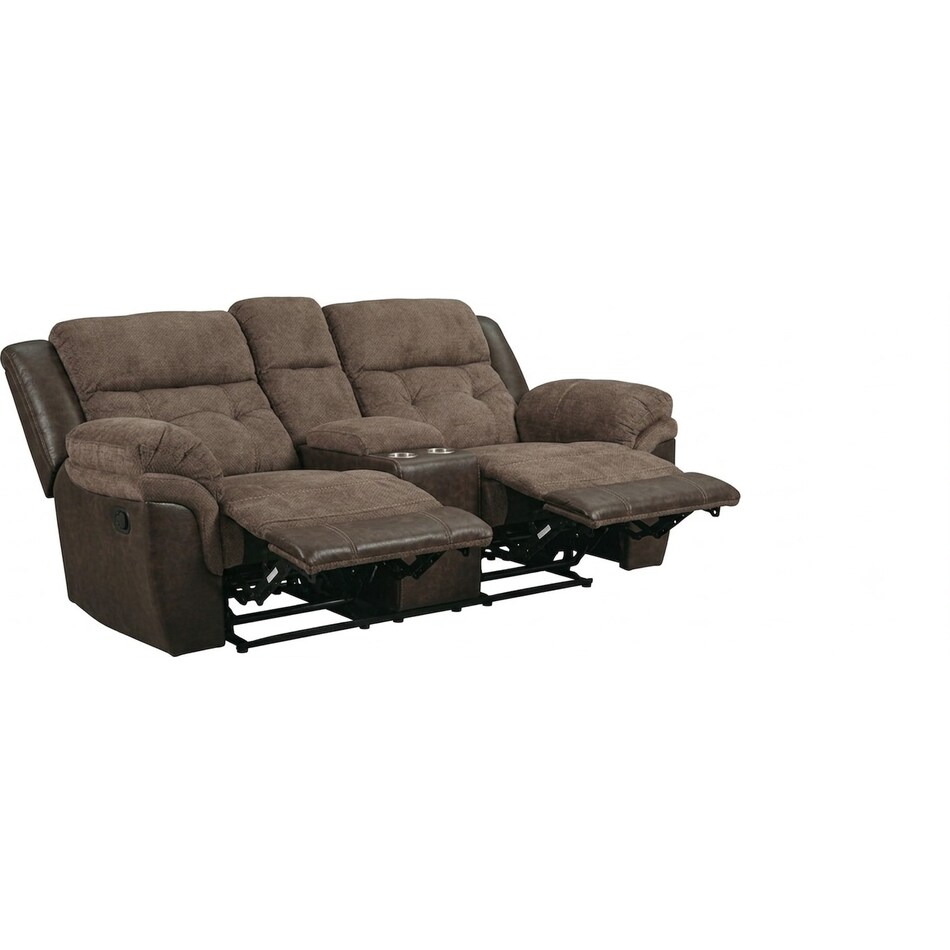bronson java reclining loveseat   