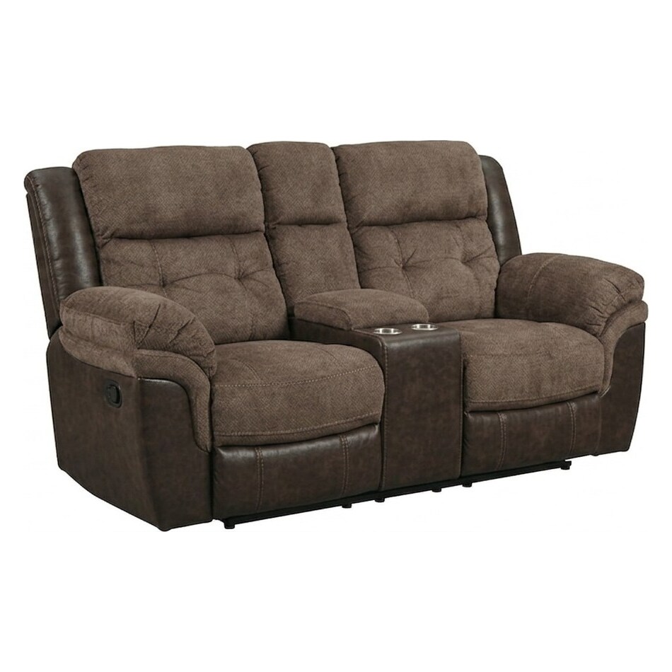 bronson java reclining loveseat   