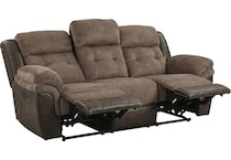 bronson java reclining sofa   