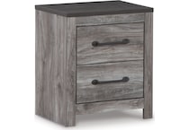 bronyan dark gray nightstand   