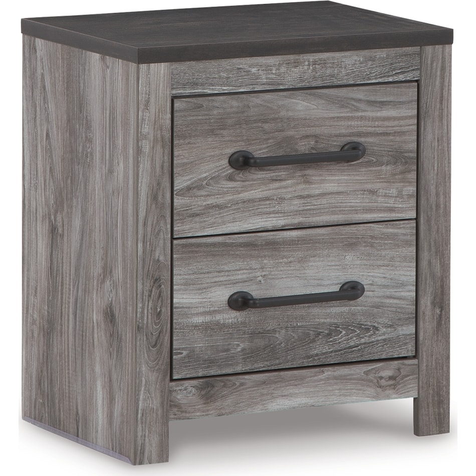 bronyan dark gray nightstand   