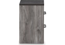 bronyan dark gray nightstand   