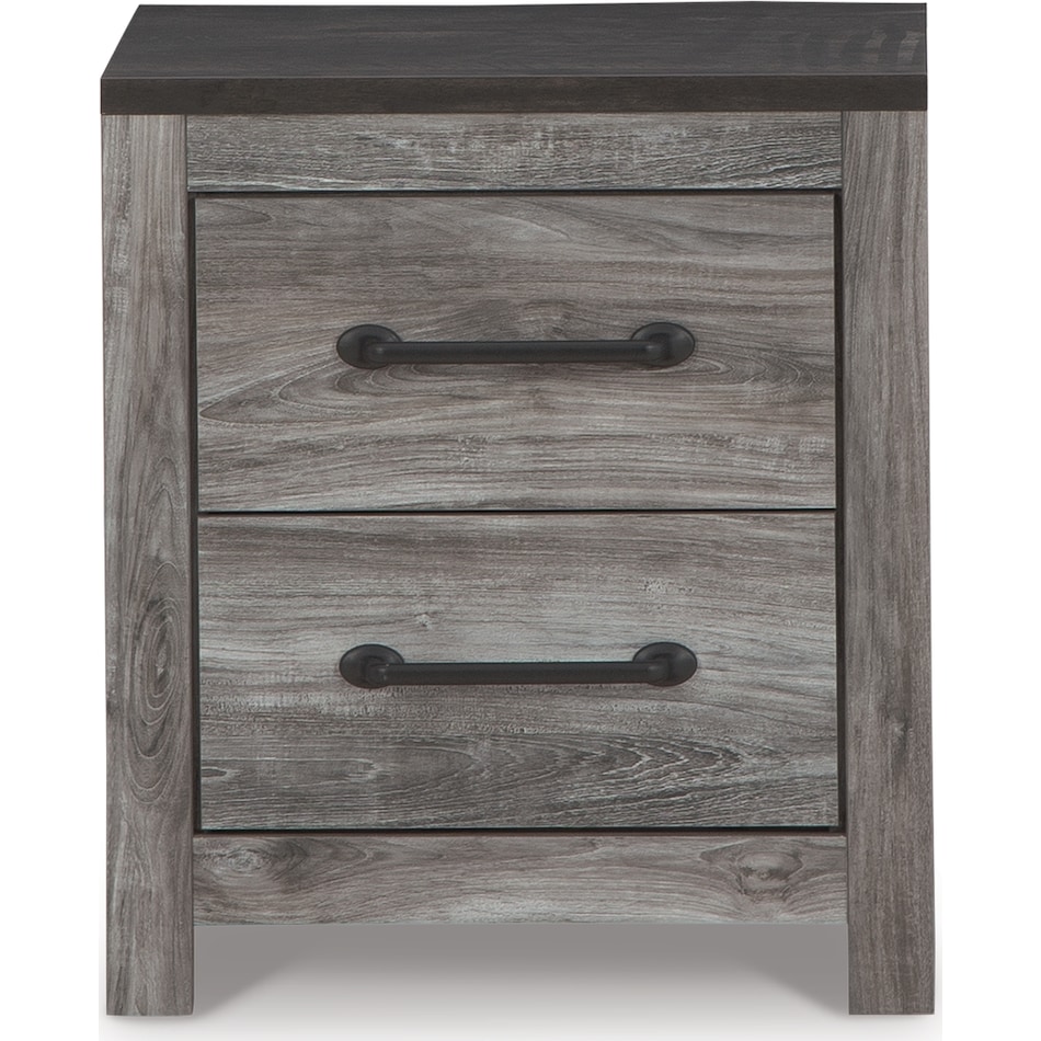 bronyan dark gray nightstand   