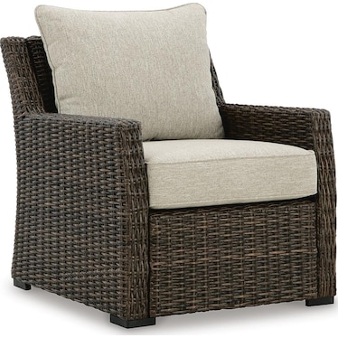 BROOK RANCH OUTDOOR LOUNGE CHAIR WITH CUSHION